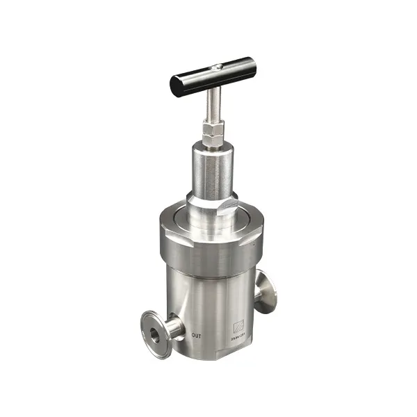 Регулятор AMFLO UHP PR29 Материал: Код Z (Body, Poppet, Nozzle-SUS316L; Bellow-Hastelloy®C-276; Seat: PCTFE); Поверхность 0.38 um (15 uin); 3х портовый с манометром, вх. давл. 34.4 бар, CV-4.0